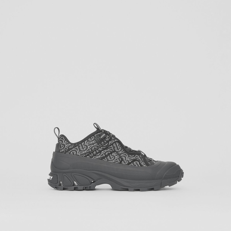 Monogram Print Nylon Arthur Sneakers - 1