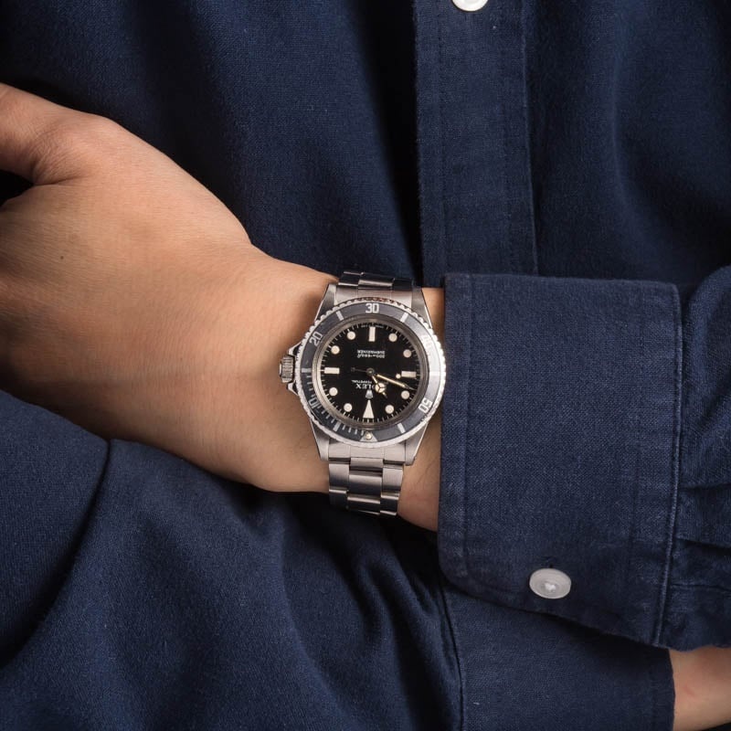 Vintage Rolex Submariner ref 5513 Stainless Steel Oyster - 9