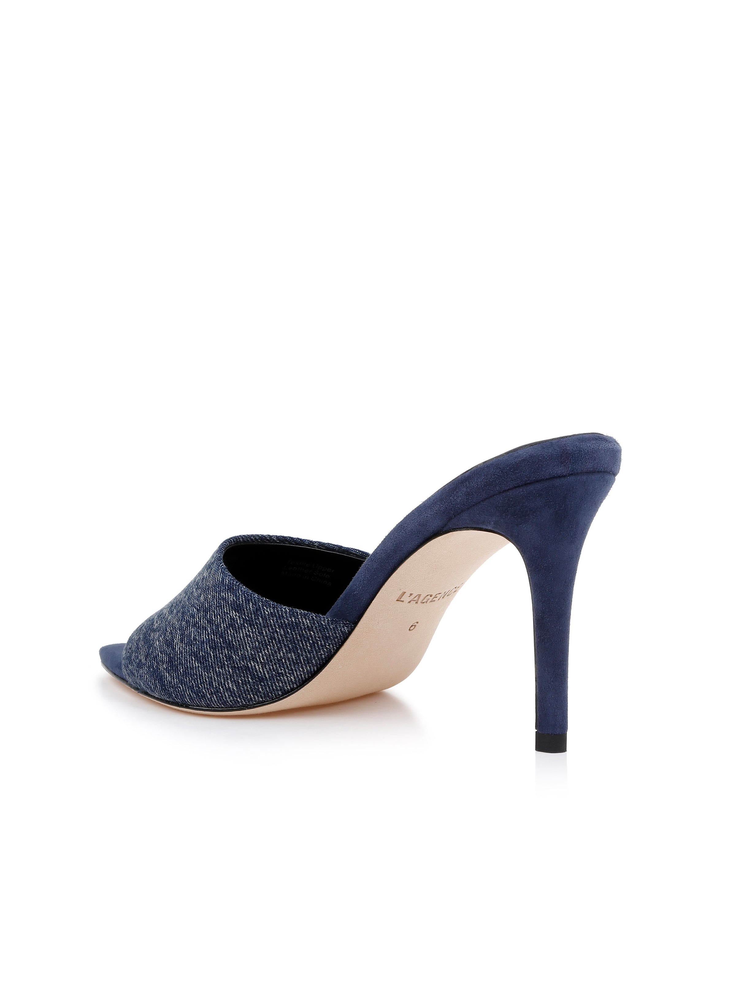 Lolita Denim Open-Toe Mule - 3