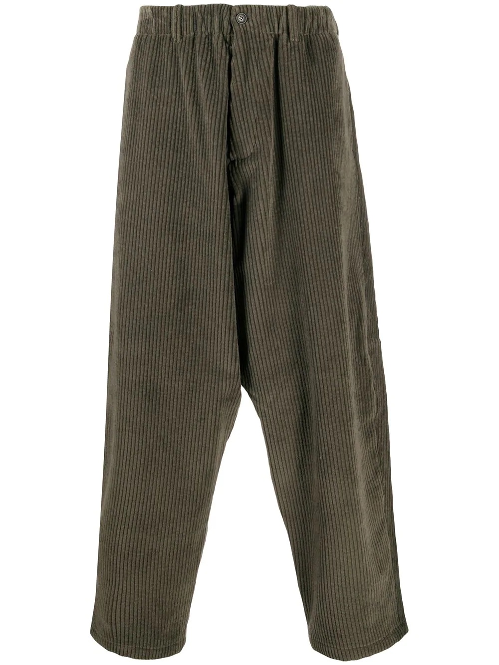 corduroy wide-leg trousers - 1