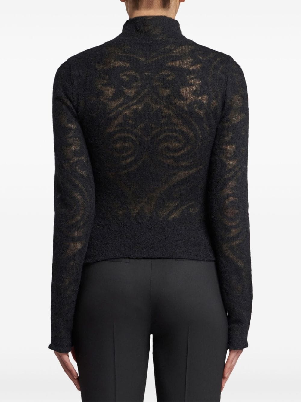 jacquard knitted top - 4