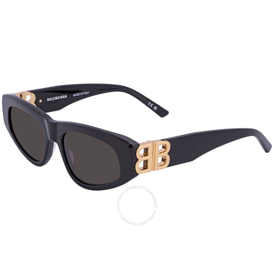 Balenciaga Grey Oval Ladies Sunglasses BB0095S 001 53 - 3