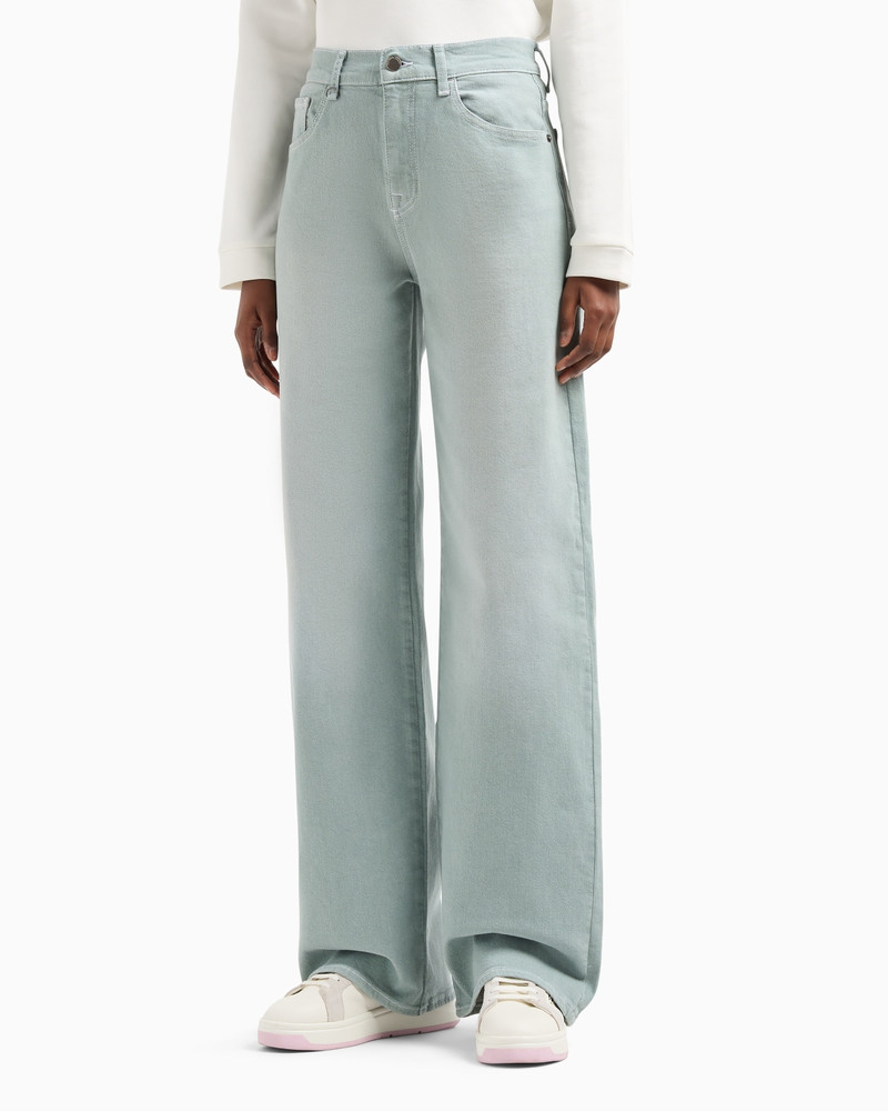 J7E mid-rise straight-leg jeans in piece-dyed cotton drill 2