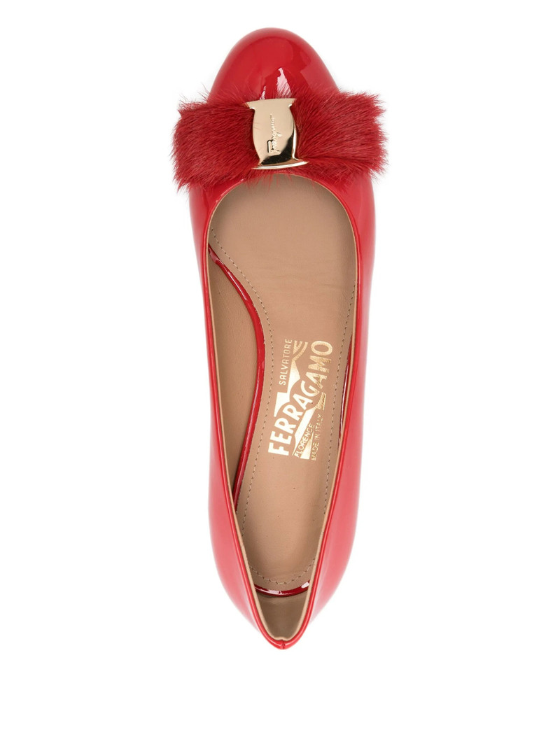 FERRAGAMO Ferragamo 30mm Vara Leather Flat Pumps outlook