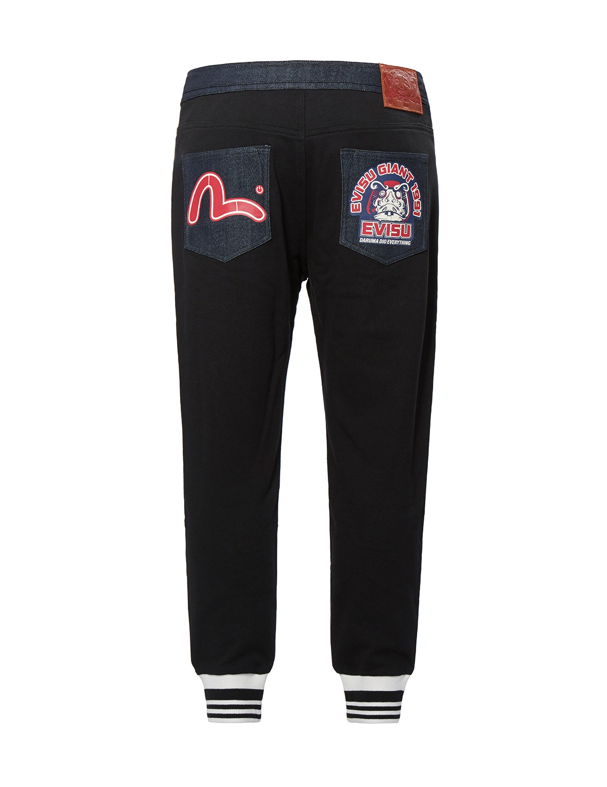 HYBRID SWEATPANTS WITH EVISU GIANT PRINT - 9