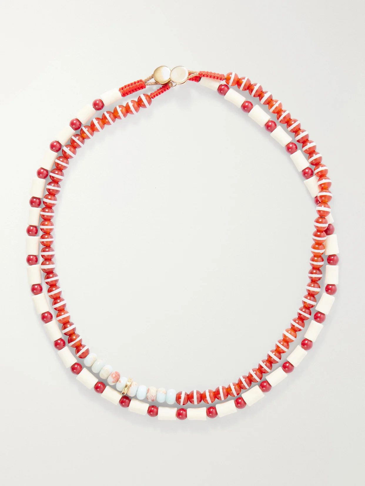 Paprika Set Of Two Beaded Necklaces - 1