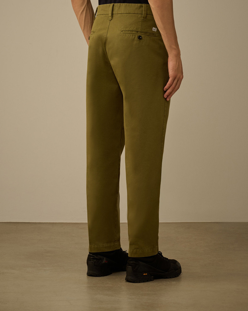 Cotton Gabardine Loose Chino Pants 4