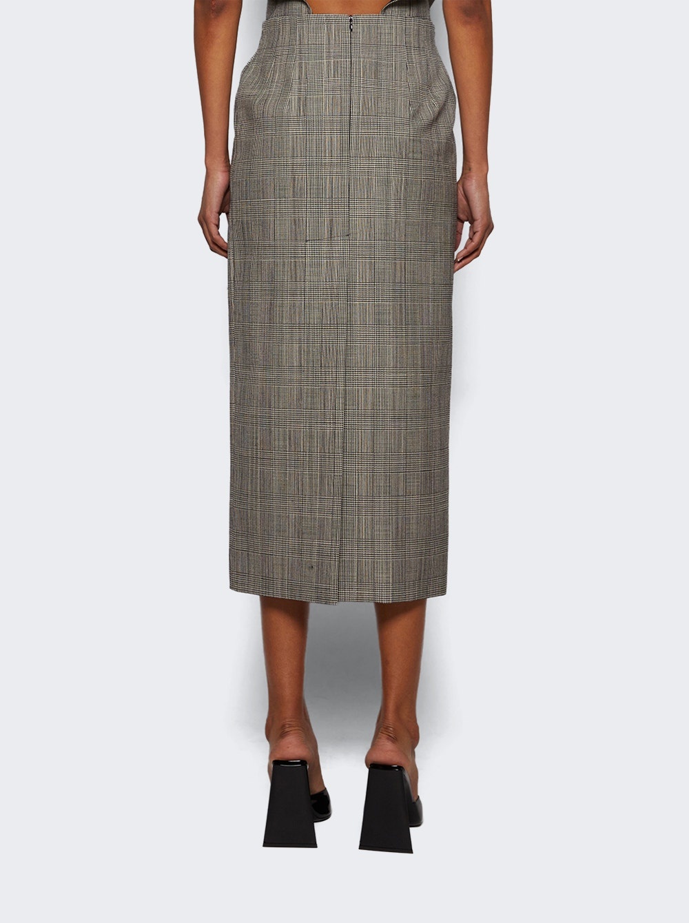 Contour Midi Skirt Prince Of Wales - 5
