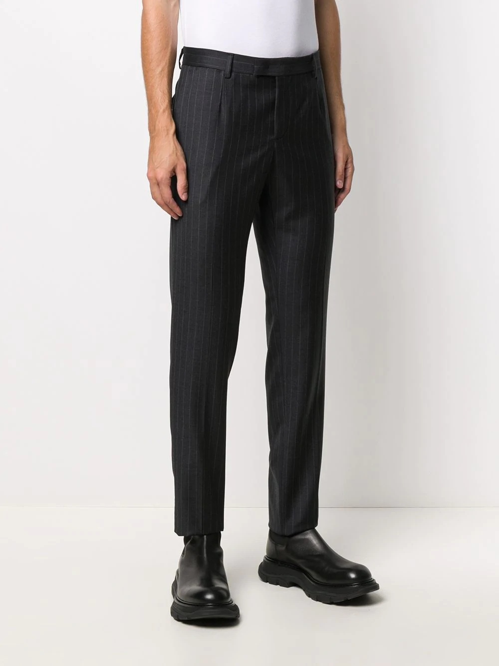 Seiji pinstripe tailored trousers - 3