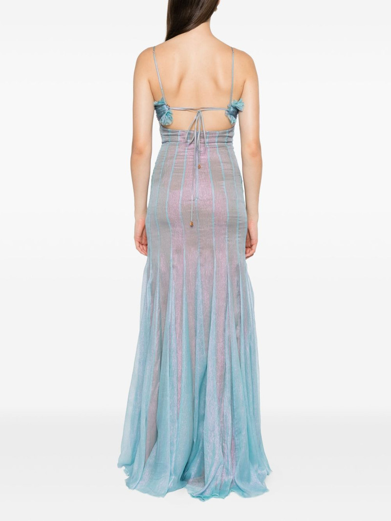 Giustina pleated silk dress 4
