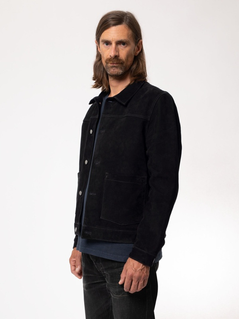 Dante Nubuck Lined Jacket Black 3