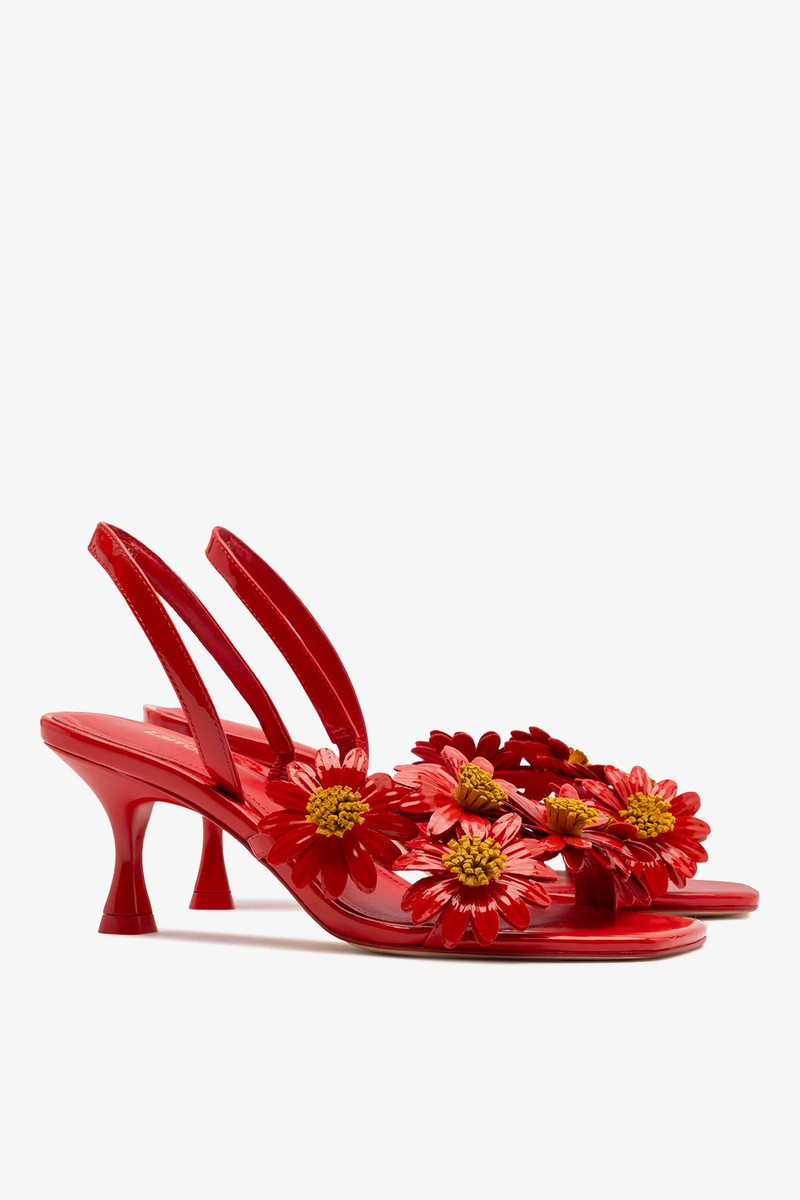 Fiore Sandal Scarlet Patent Leather 3