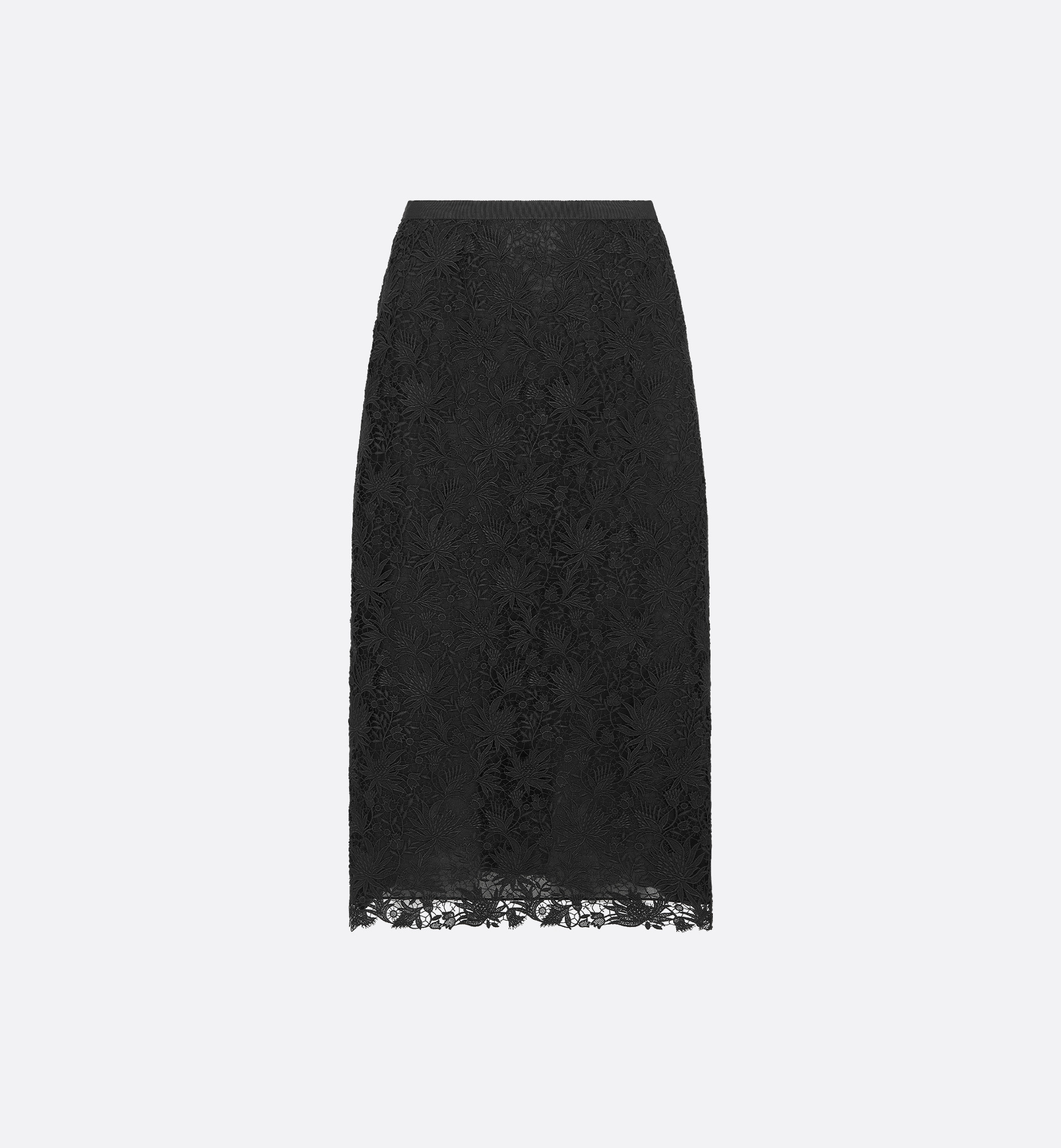 Mid-Length Straight-Cut Skirt - 1