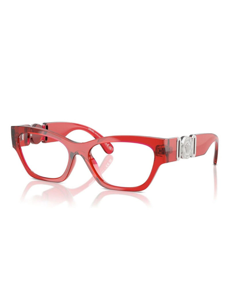 VERSACE Medusa-embellished cat-eye glasses outlook