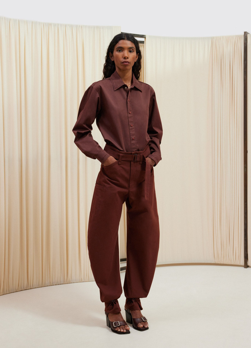 Lemaire BELTED TAPERED PANTS outlook