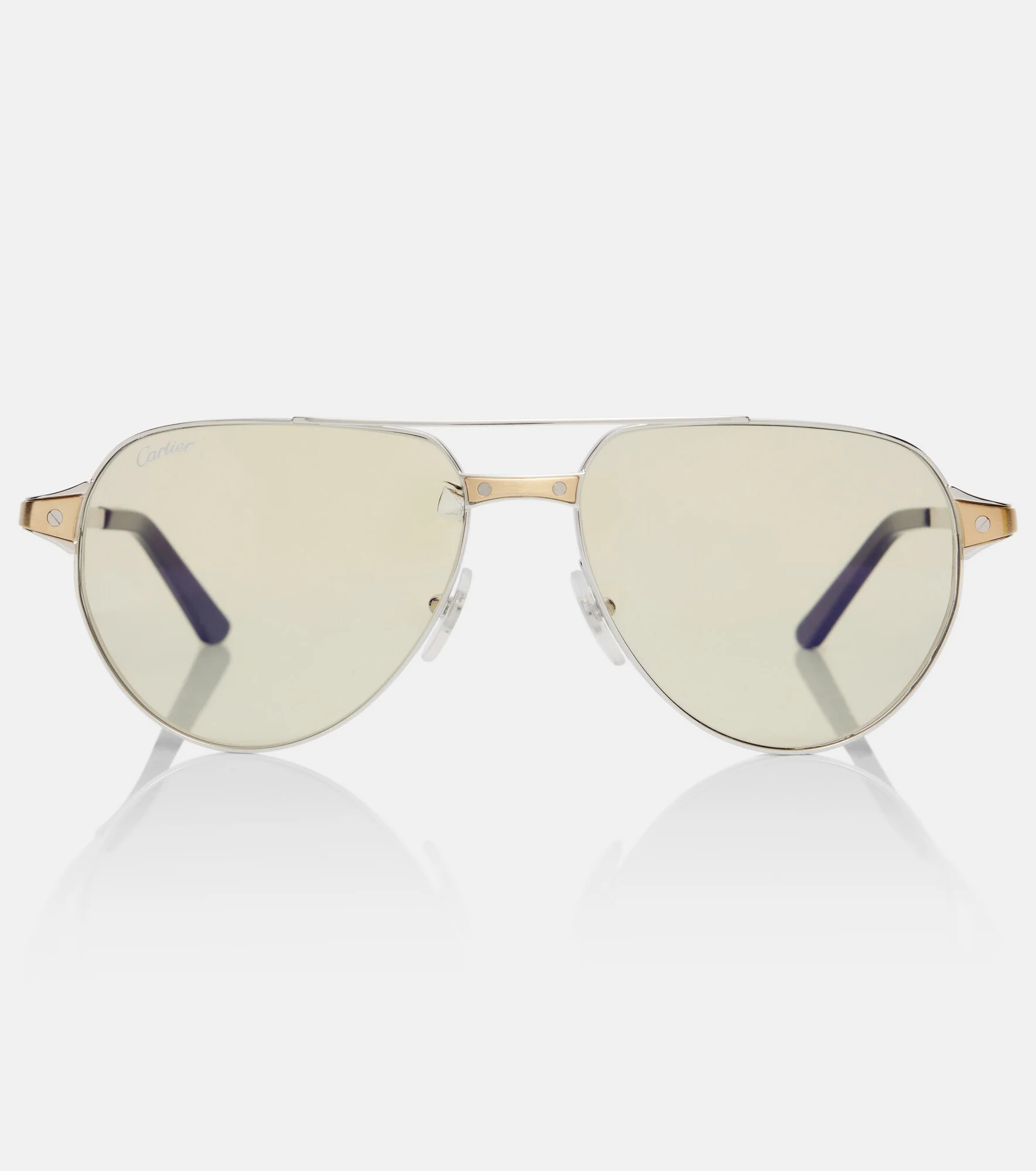 Santos de Cartier aviator sunglasses - 1