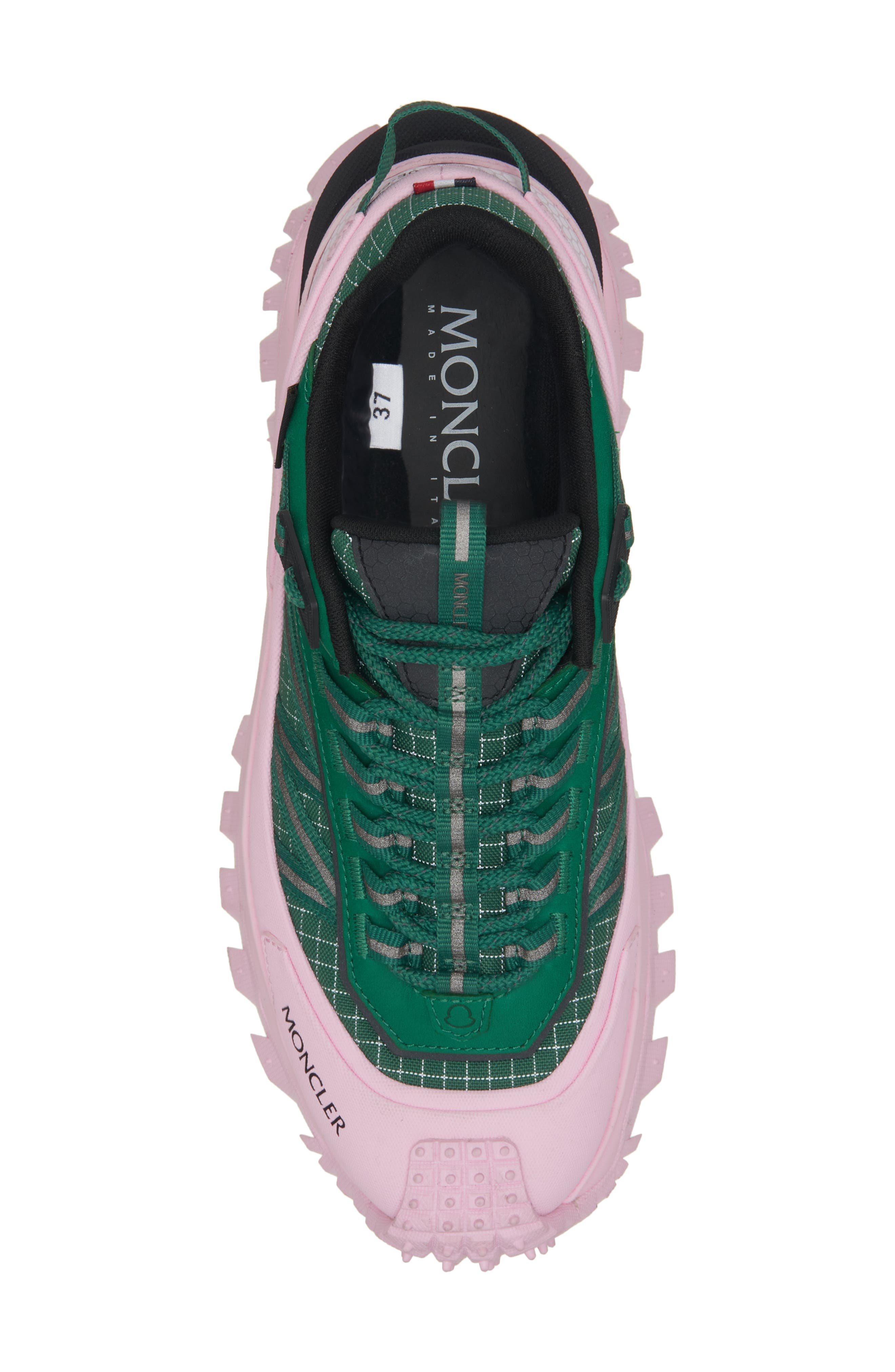 Moncler Trailgrip Gore-Tex® Waterproof Low Top Sneaker in Green/Pink at Nordstrom - 5