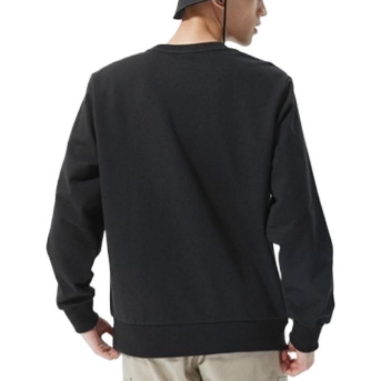 New Balance Solid Color Round Neck Sports Pullover Black AMT21555-BK - 4
