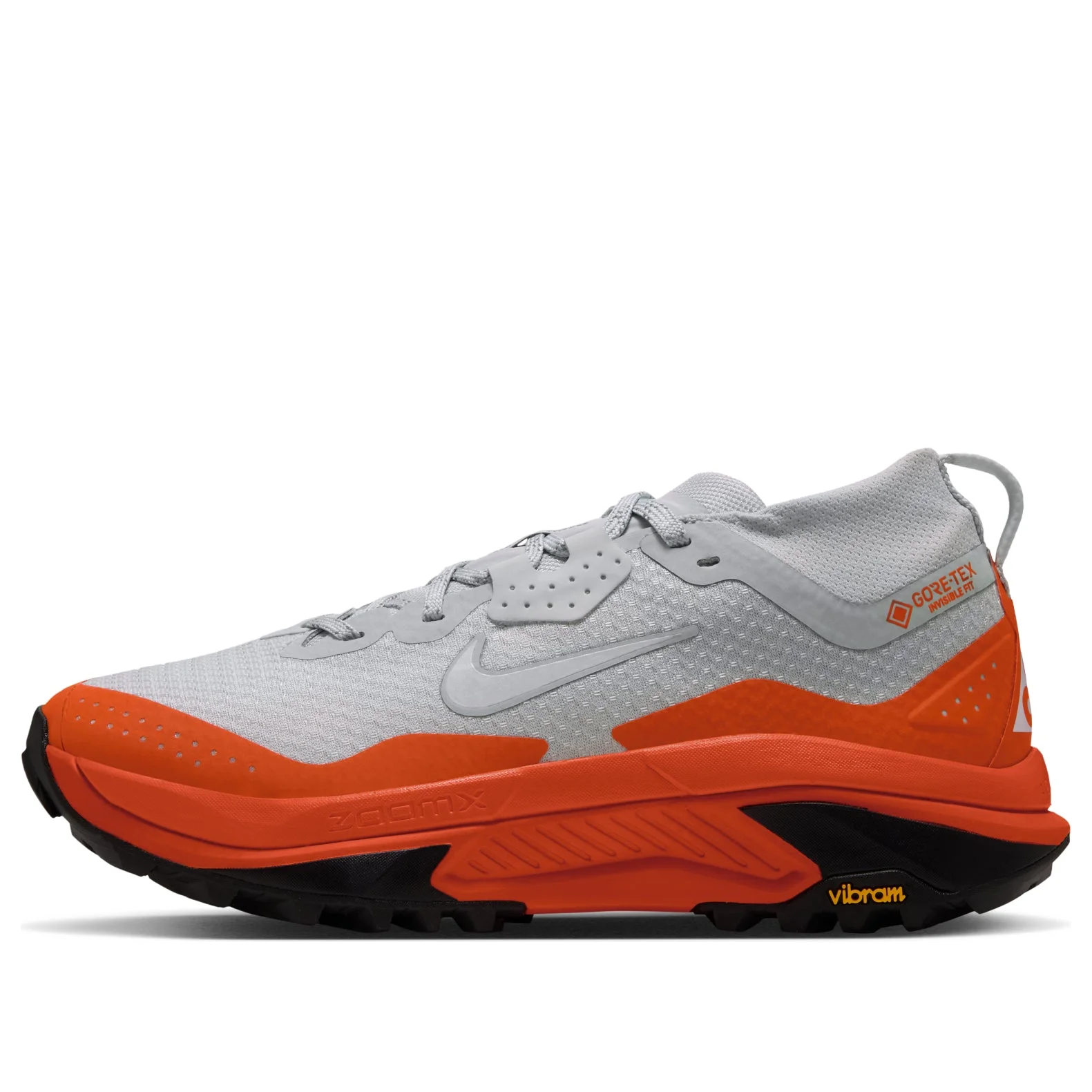 (WMNS) Nike ACG Zegama Trail Gore Tex 'Light Silver Safety Orange' IO7933-002 - 1