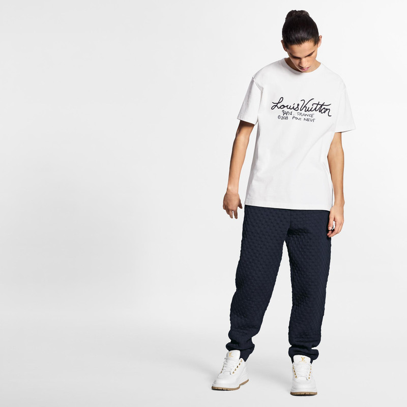 Louis Vuitton Signature Print & Embroidery T-Shirt outlook