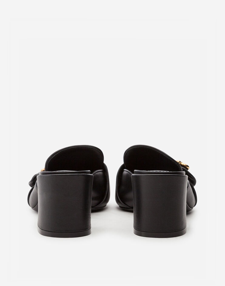 Nappa leather sliders with baroque DG - 3