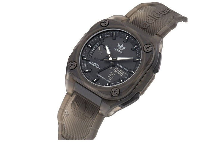 adidas Gray Resin Strap Watch 'Brown Black' AOST230592I - 4