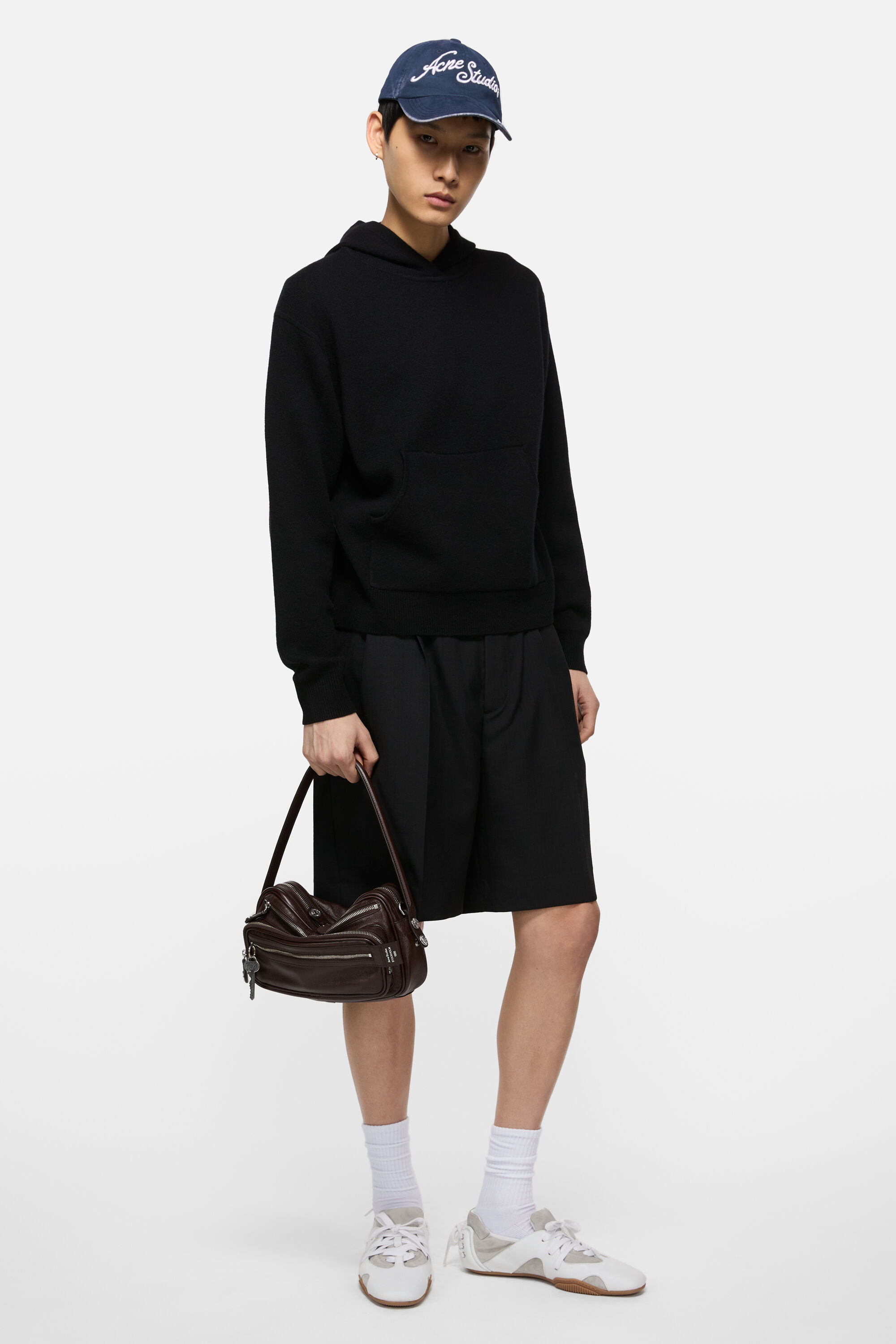 Cashmere hoodie - Black - 2