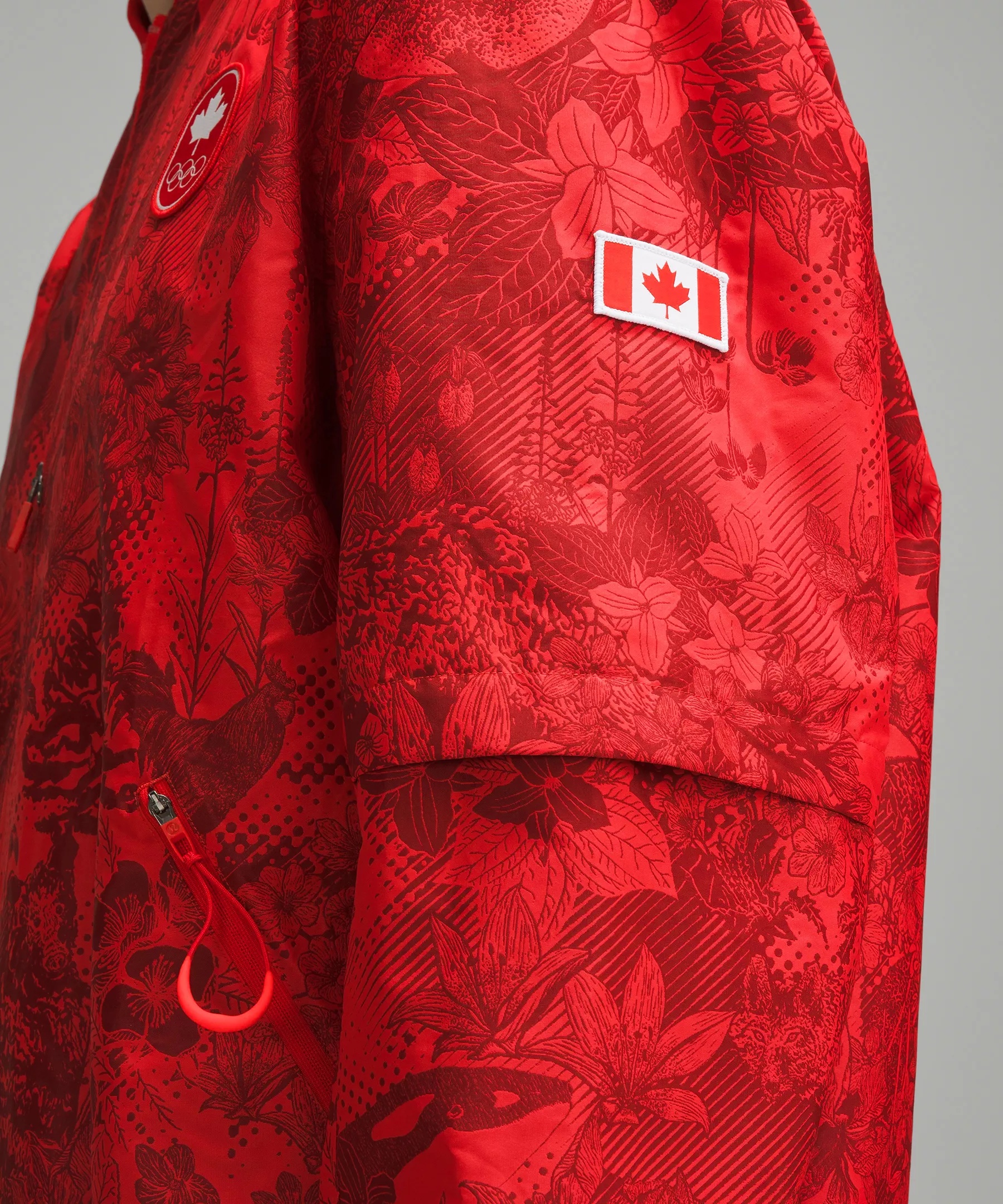Team Canada Men's Vented Jacquard Bomber Jacket *COC Logo - 10