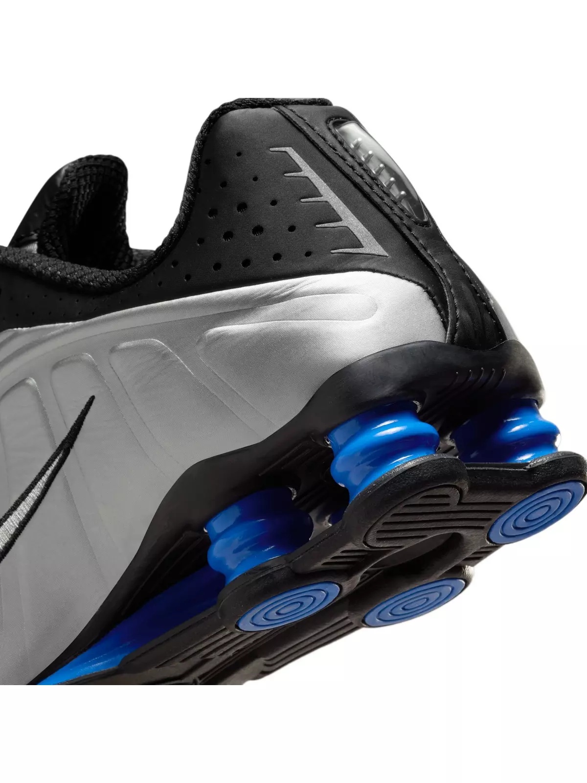 Shox R4 "Black/Metallic Silver/Racer Blue" Women's Shoe - 11