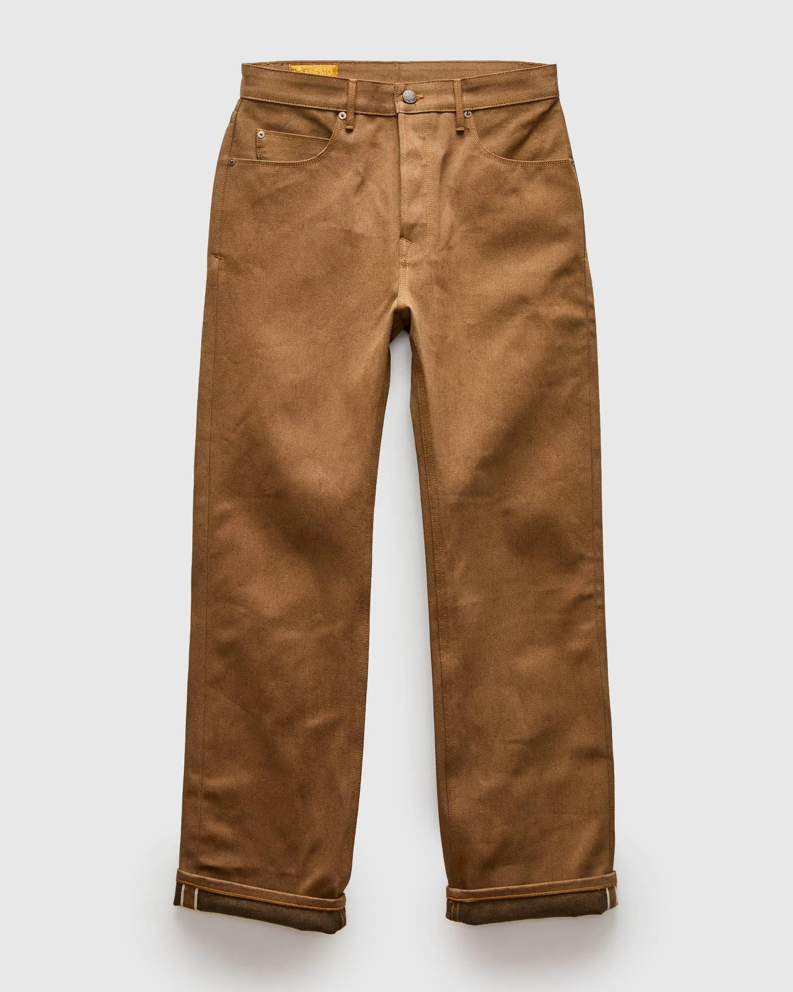 "Light Brown Modesto" 15oz Selvedge Denim - Straight Fit - 1