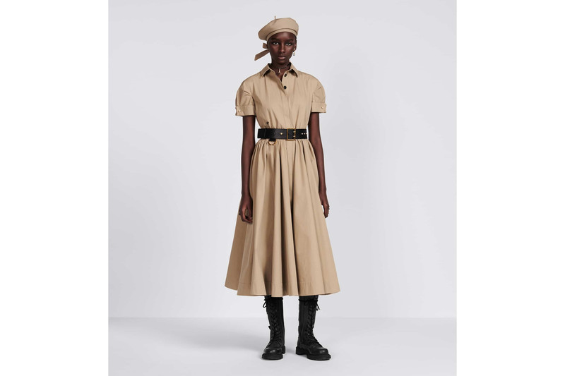 Belted Mid-Length Dress 4