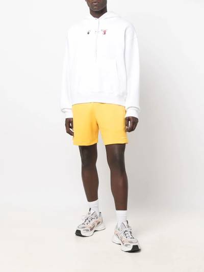 adidas embroidered-logo cotton shorts outlook