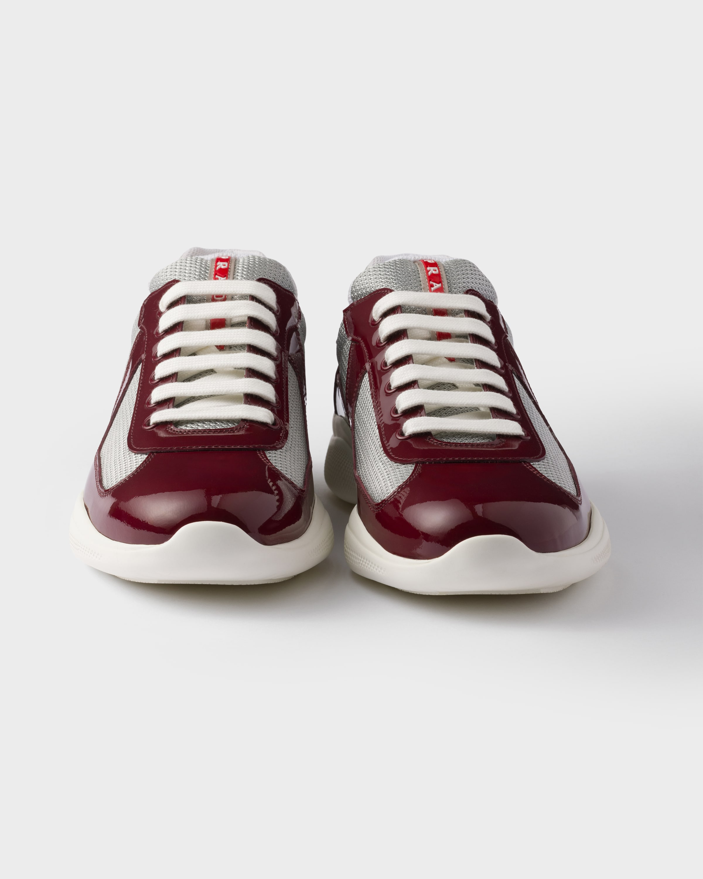 Patent leather and technical fabric Prada America's Cup sneakers - 5