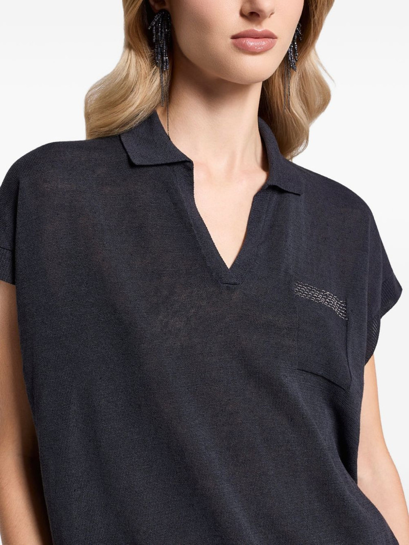 V-neck pocket knitwear 4