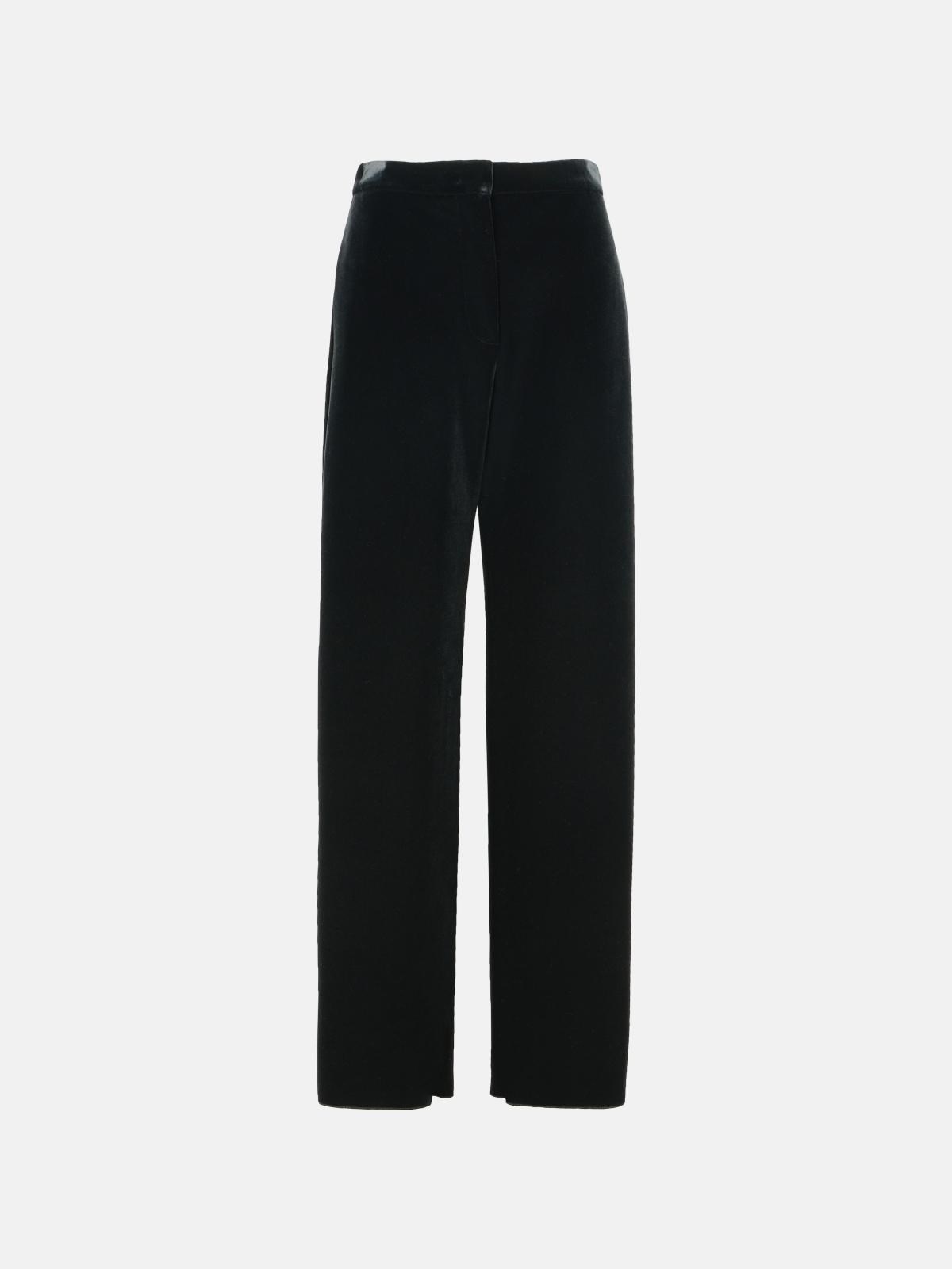 'ARTE1234' BLACK POLYESTER BLEND PANTS - 1