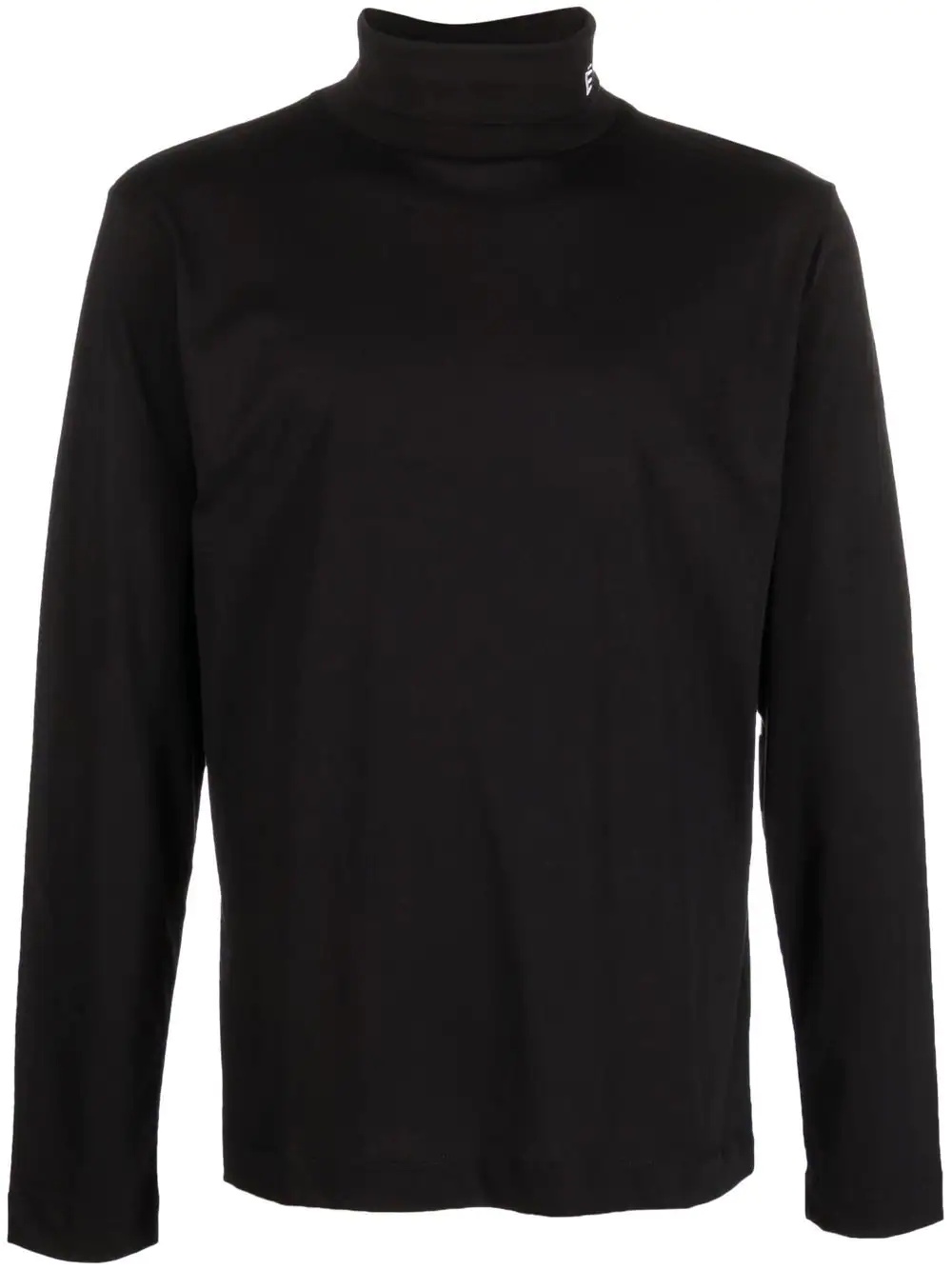 logo-embroidered roll neck sweatshirt - 1