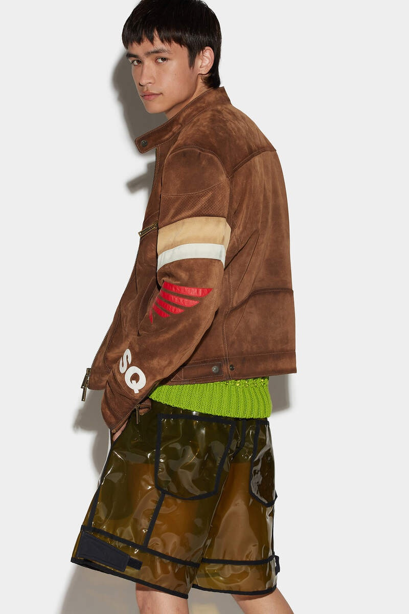 DSQUARED2 LEATHER CLASSIC JEAN JACKET outlook