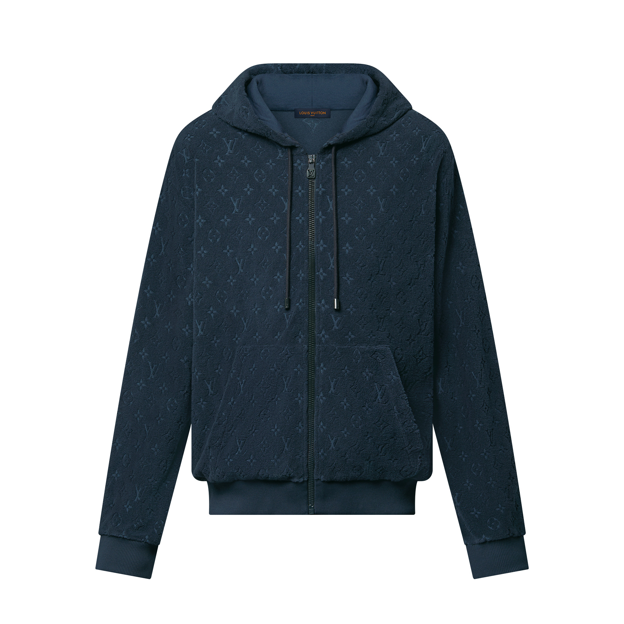 Monogram French Terry Zip-Through Hoodie - 1