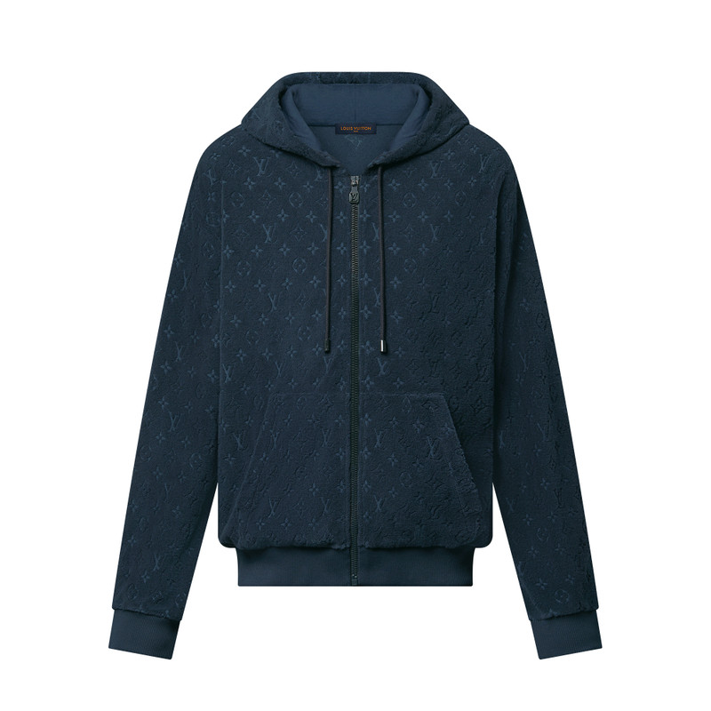 Monogram French Terry Zip-Through Hoodie 1