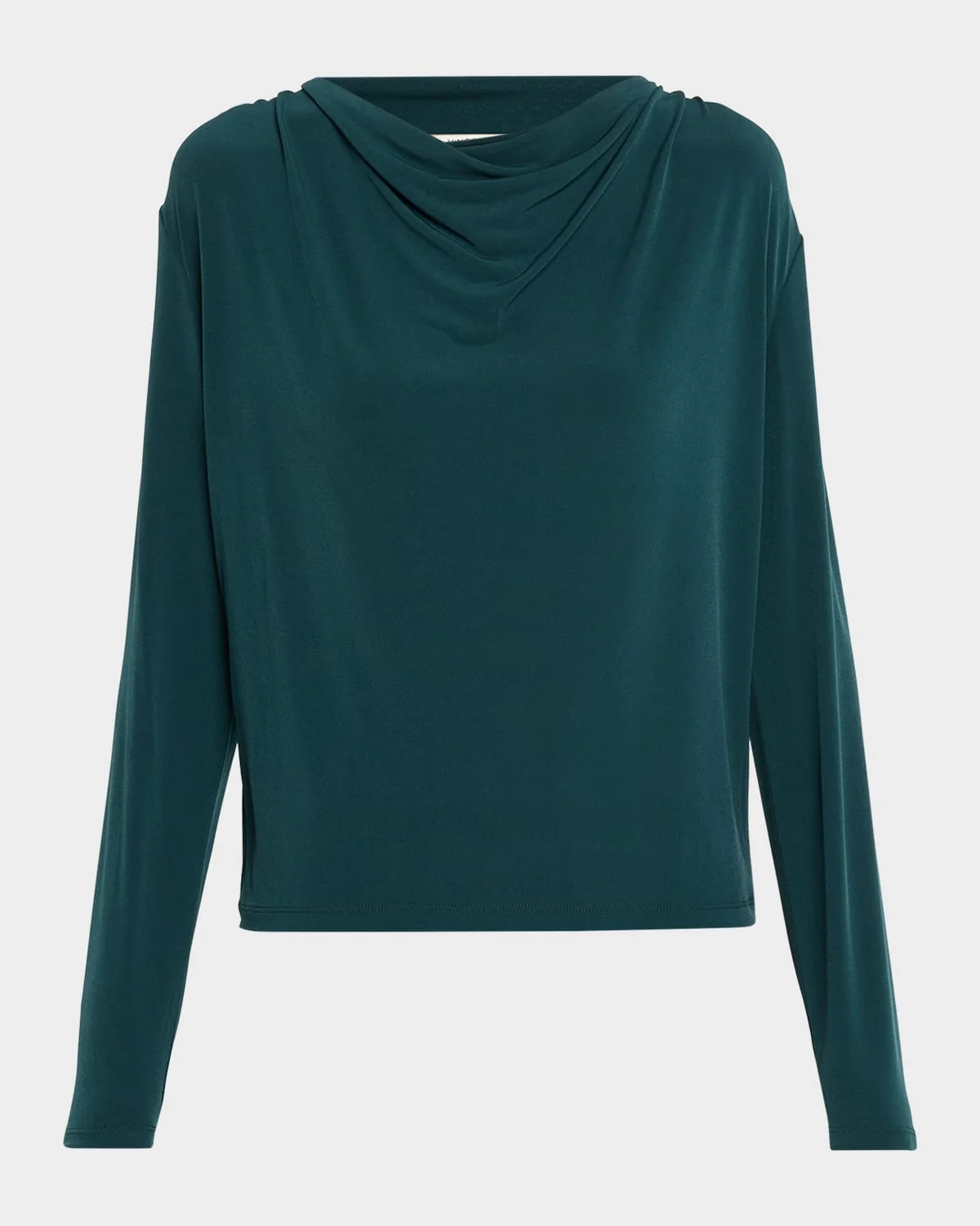 Matte Jersey Cowl-Neck Blouse - 1