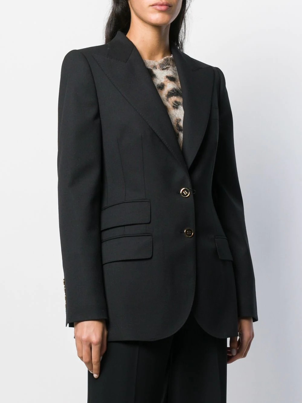 peaked lapel blazer jacket - 3