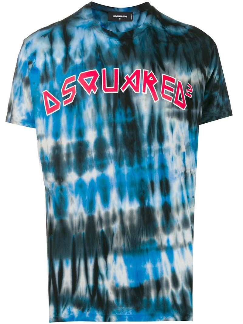 tie-dye logo print T-shirt 1