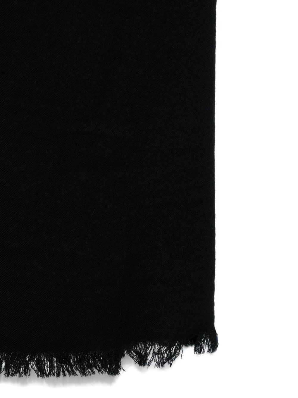 frayed wool scarf - 3