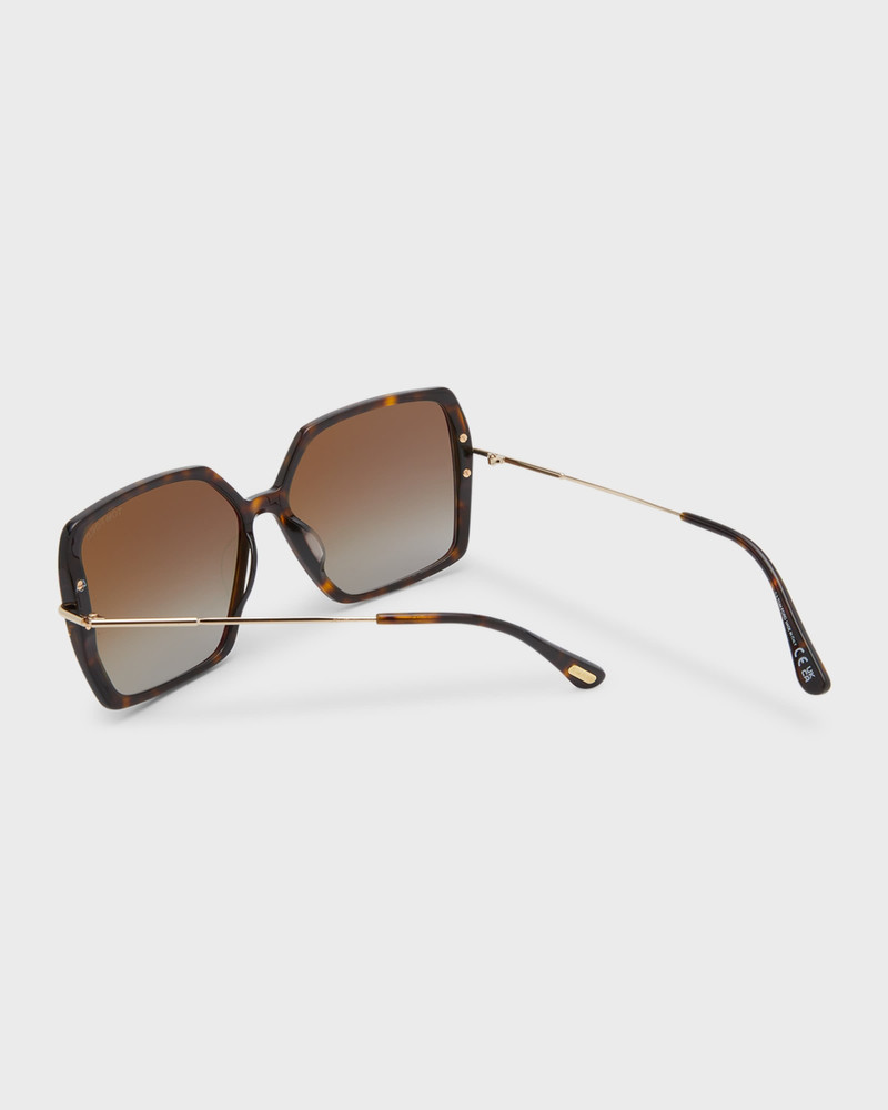 TOM FORD Joanna Mixed-Media Butterfly Sunglasses outlook