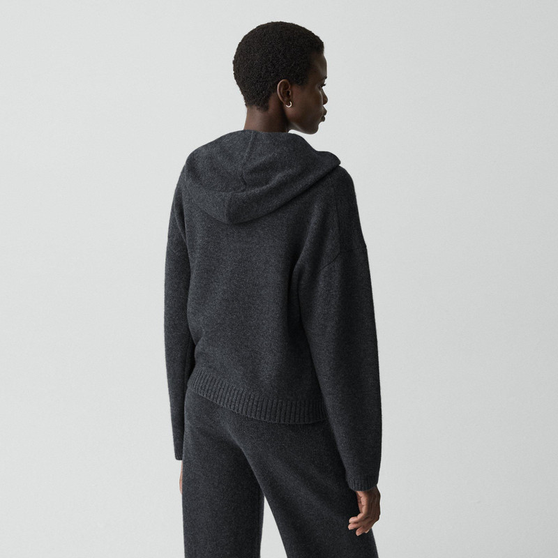 Oversized Hoodie in Felted Wool-Cashmere 3
