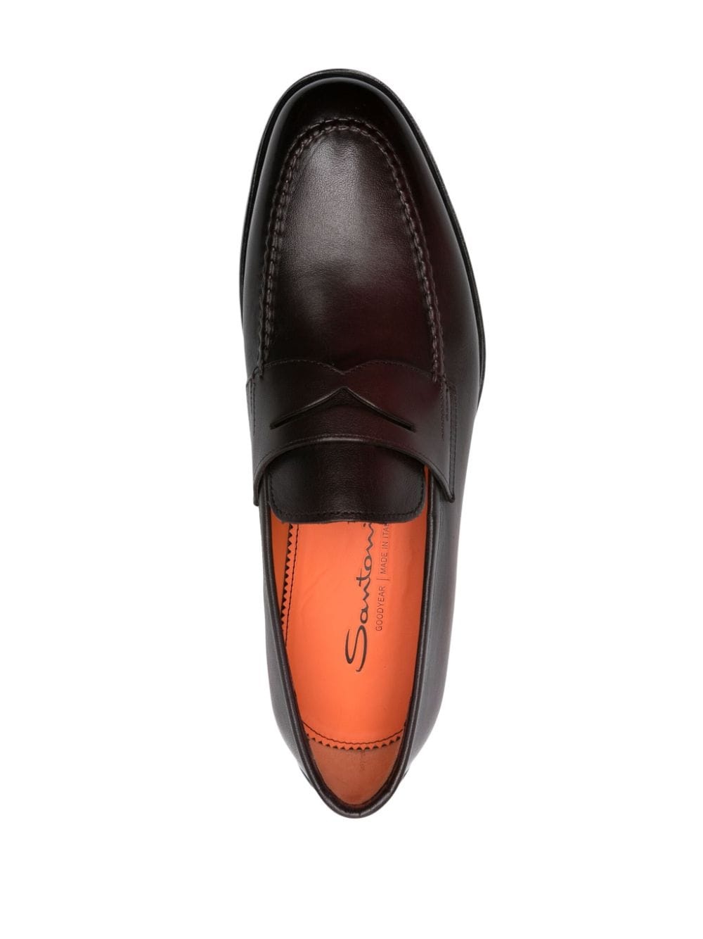calf leather loafers - 7