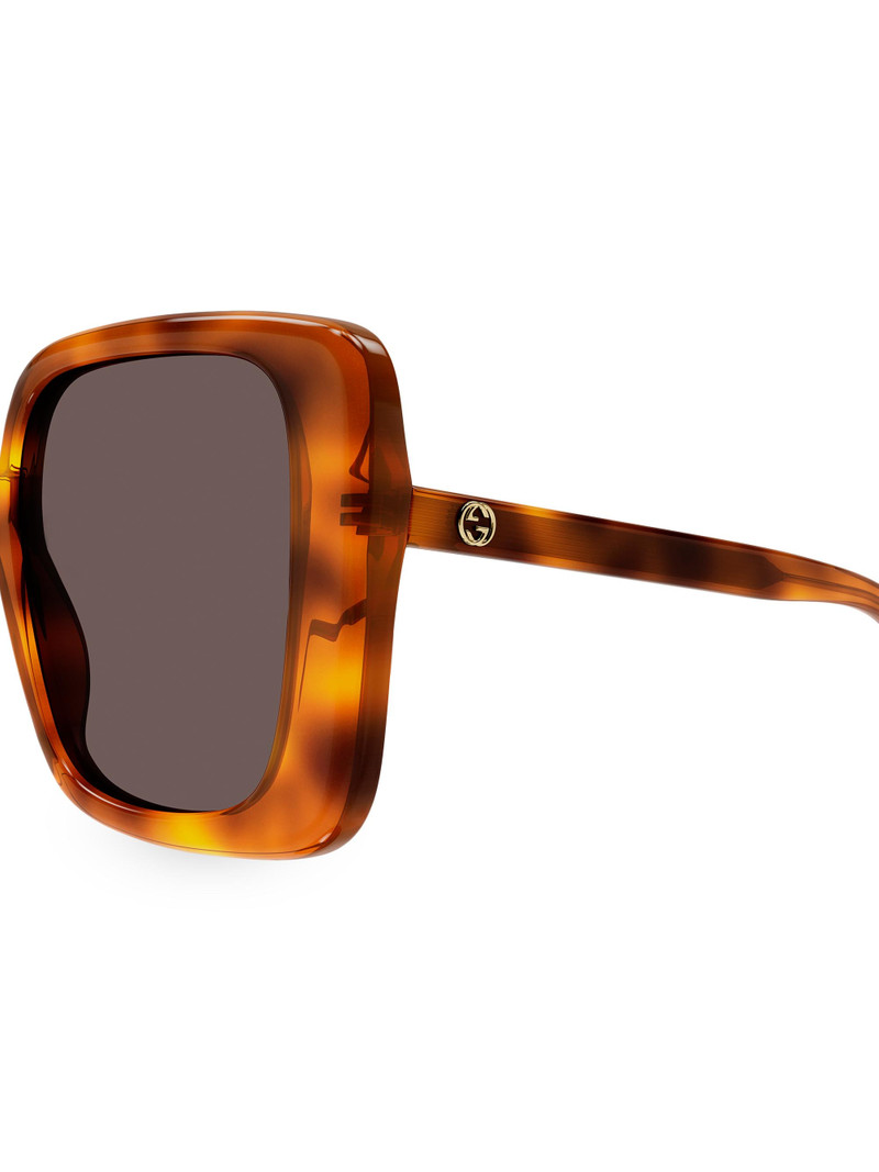 Women's 80S Monocolor 55MM Butterfly Sunglasses - Havana 3