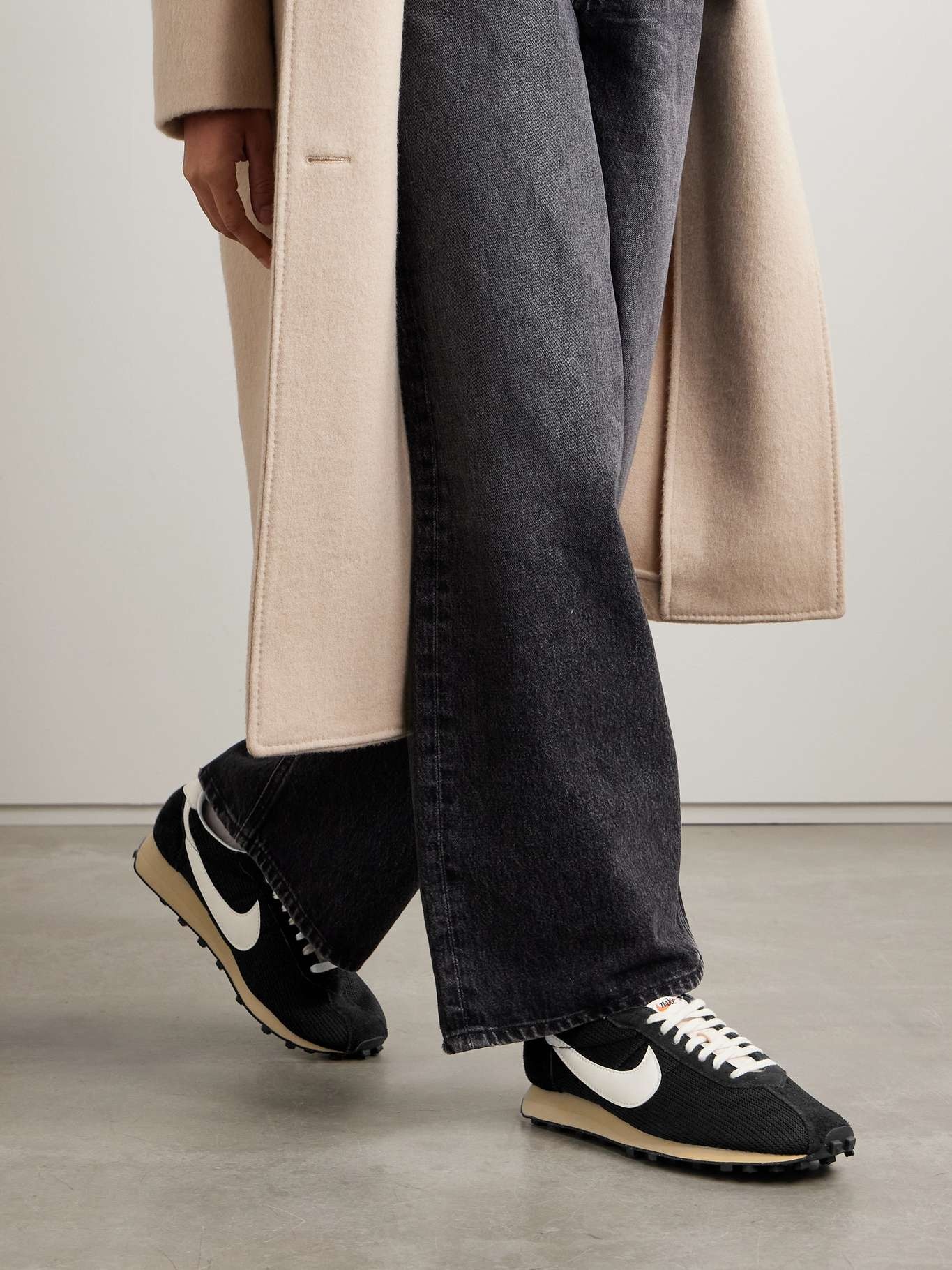 Nike LD-1000 leather and suede-trimmed mesh sneakers