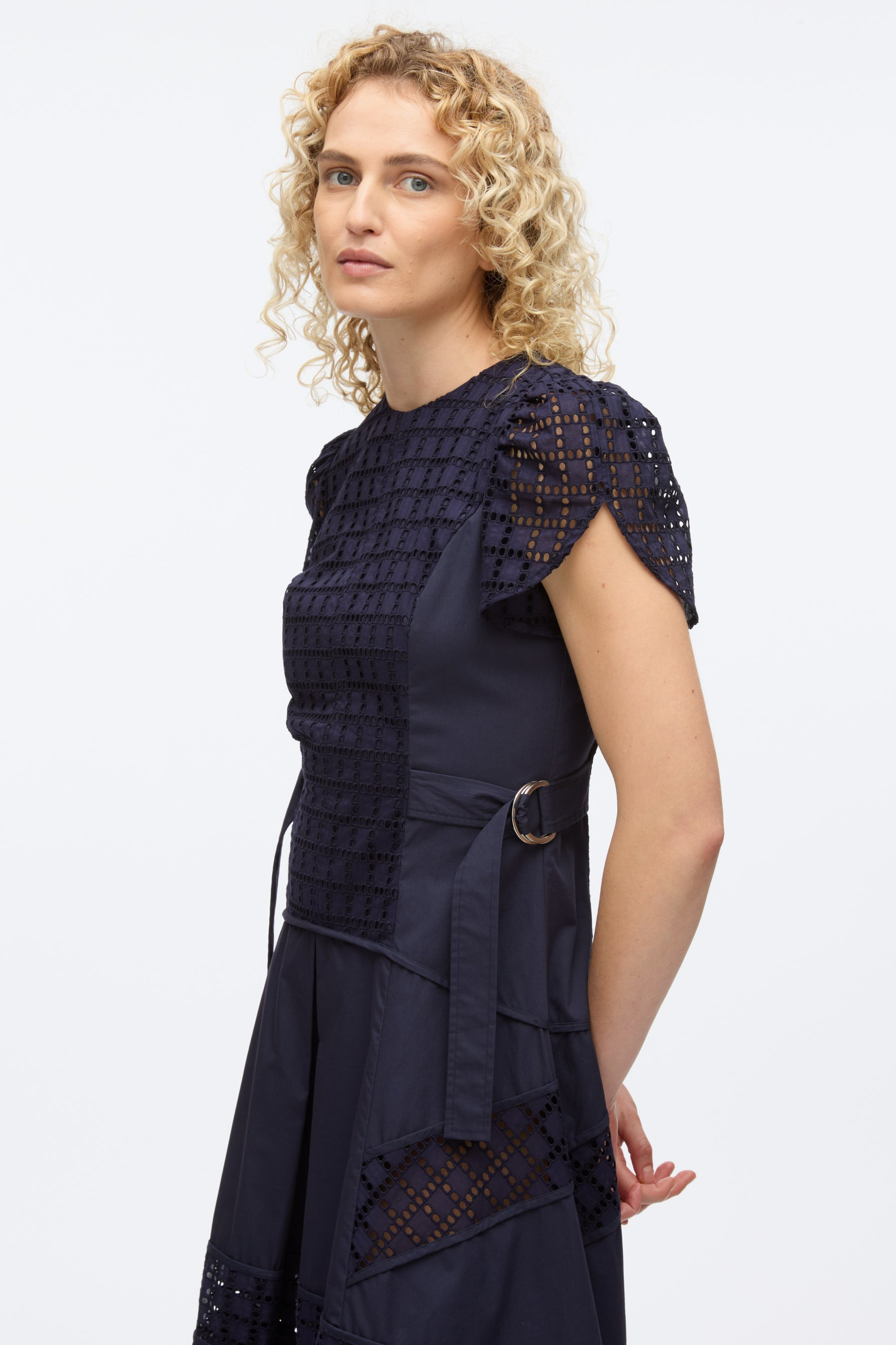 Broderie Anglaise Tulip Dress - 5