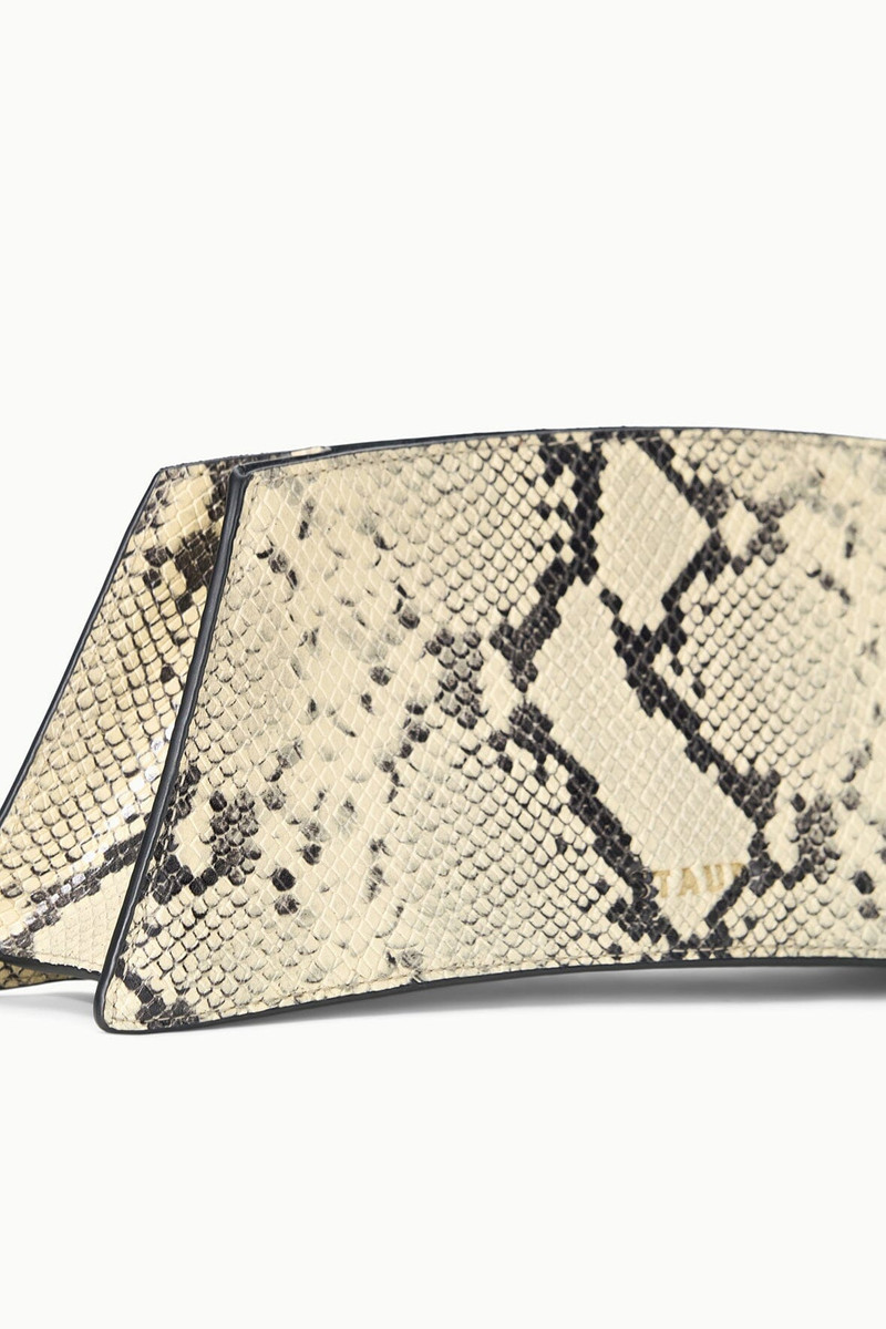STAUD COCO SHOULDER BAG WHITE SNAKE 7